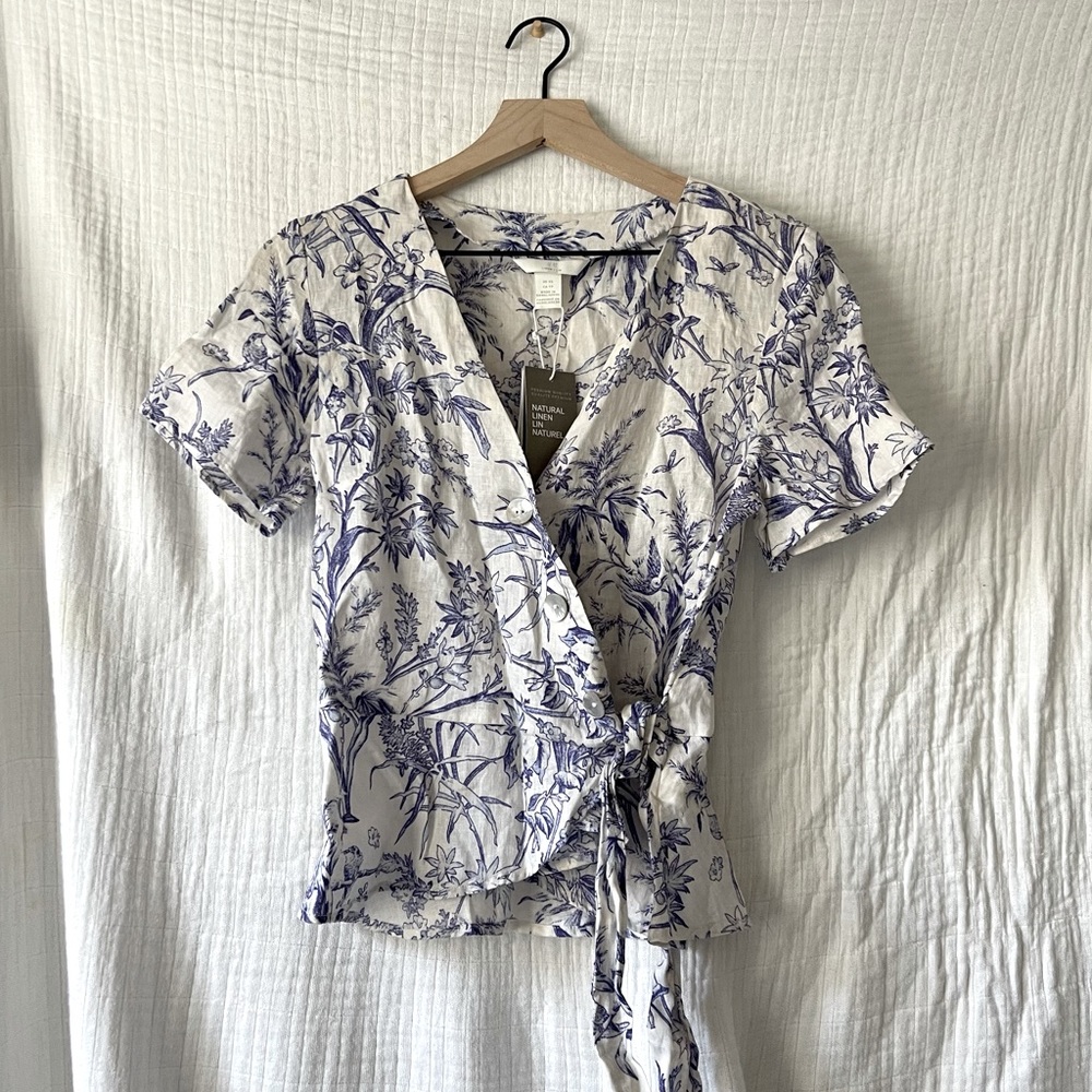 H&M Wrap Top, XS